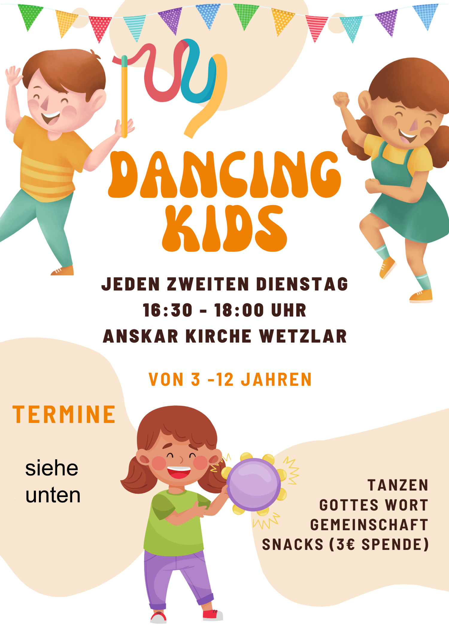 Flyer von Dancing Kids